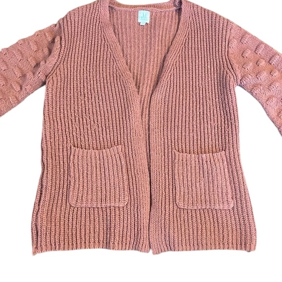 The Mint Pompom Cardigan Sweater Size Small - Picture 7 of 8